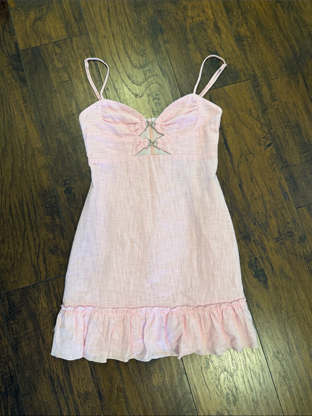 Light Pink Spaghetti-Strap Babydoll Nightdress
